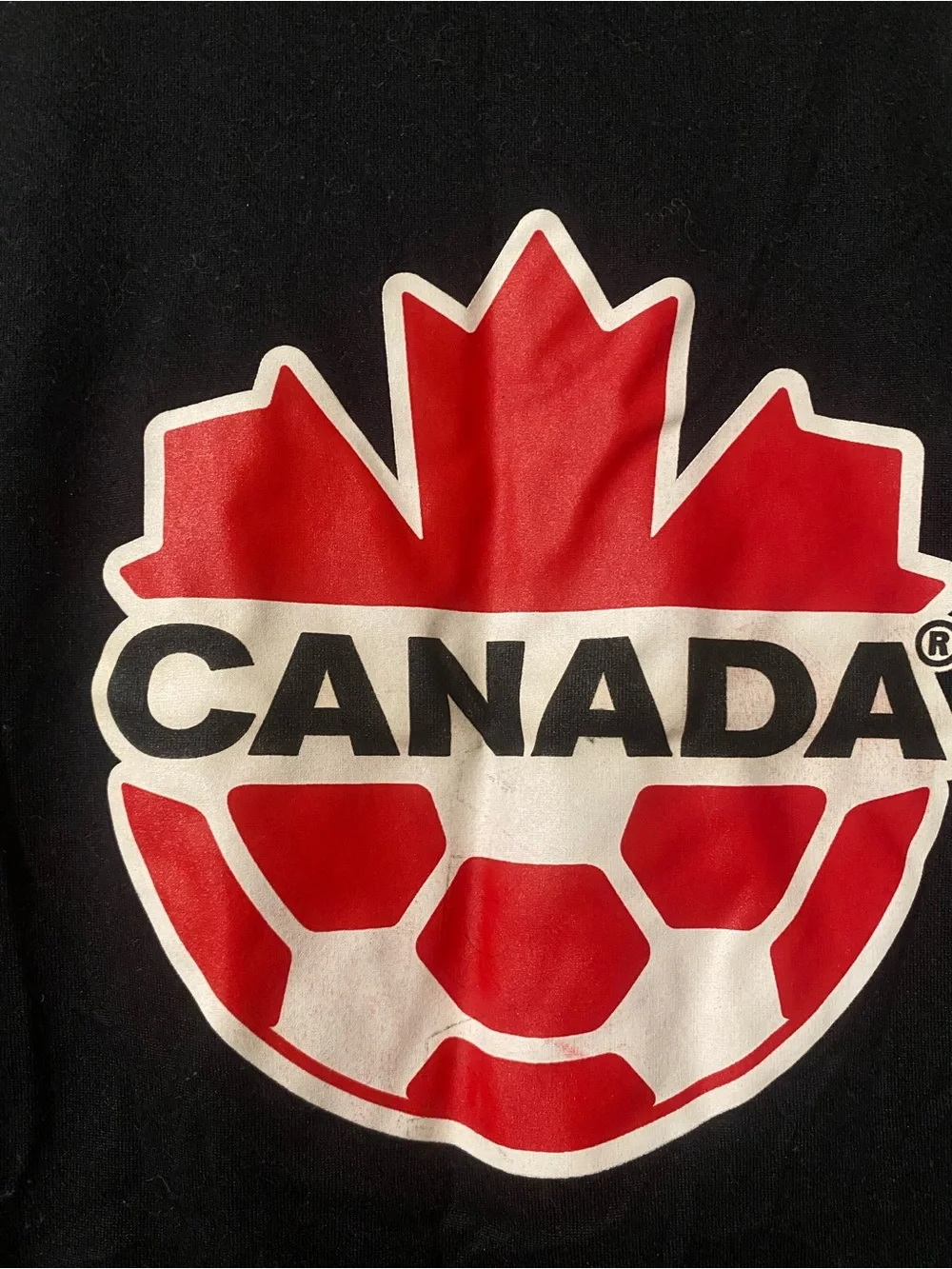 Nike Black Short-Sleeve Canada Crest Tee